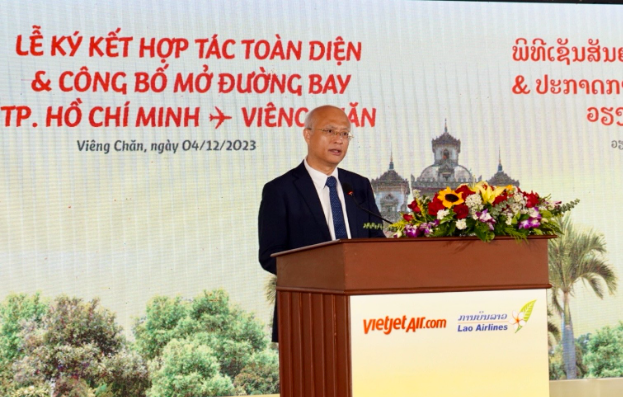 Vietjet hợp tác toàn diện với Lao Airlines, mở đường bay TP.HCM – Viêng Chăn - Ảnh 1
