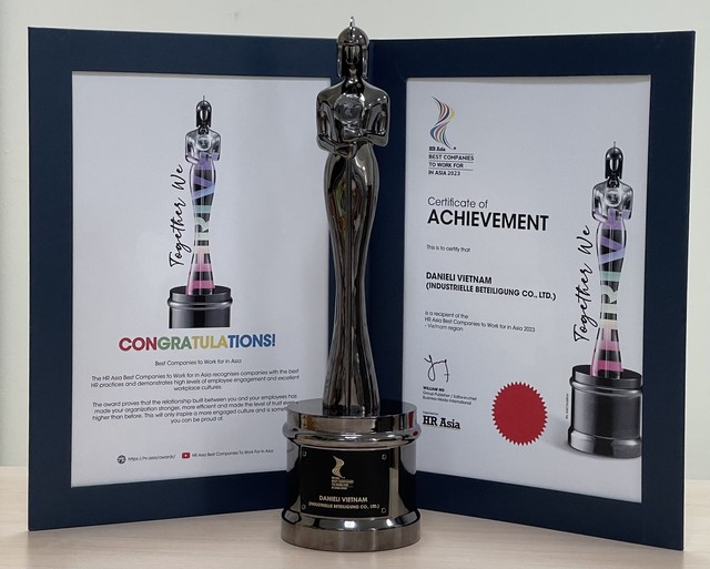 Danieli Việt Nam được công nhận "Nơi làm việc tốt nhất châu Á năm 2023" - Ảnh 1
