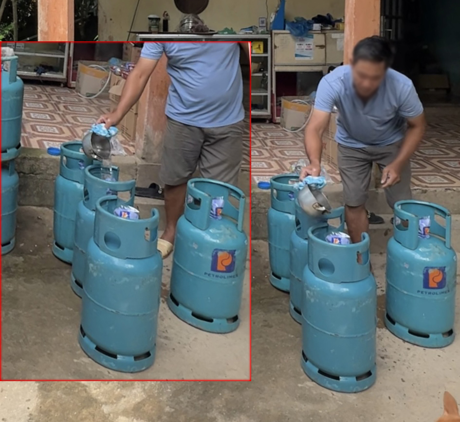 Quảng Bình: Cận cảnh công nghệ gas giả "hô biến" gas thật - Ảnh 4