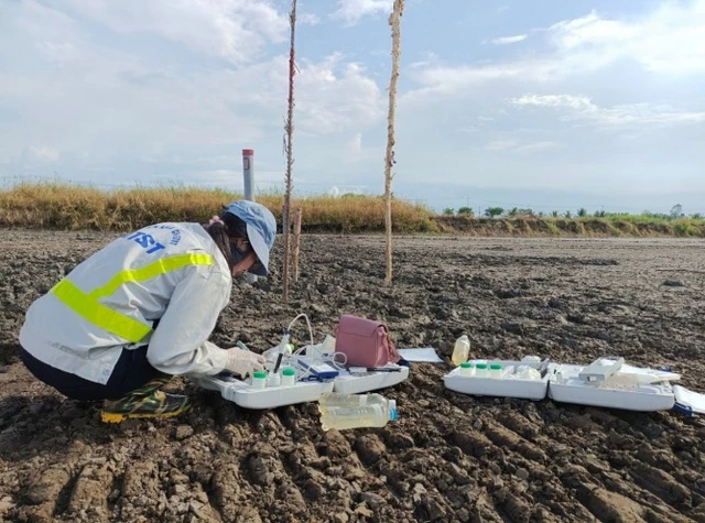 Hoàn thành thí điểm đoạn cao tốc đầu tiên dùng cát biển làm vật liệu xây dựng - Ảnh 1