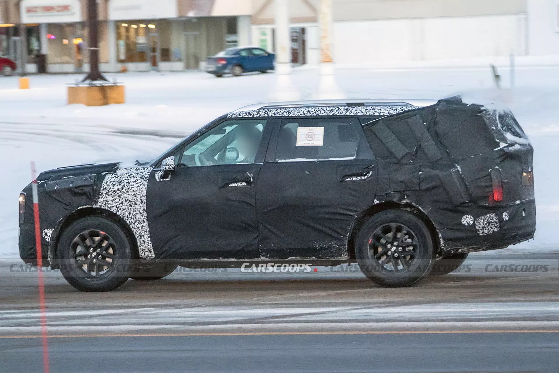 Hyundai Palisade thế hệ mới lần đầu lộ diện: Thiết kế hình hộp như Santa Fe, dự kiến ra mắt năm sau - Ảnh 3