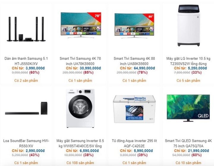 Siêu thị điện máy đua nhau khuyến mại: Tủ lạnh, tivi, máy giặt giá ‘rẻ như cho’ - Ảnh 1