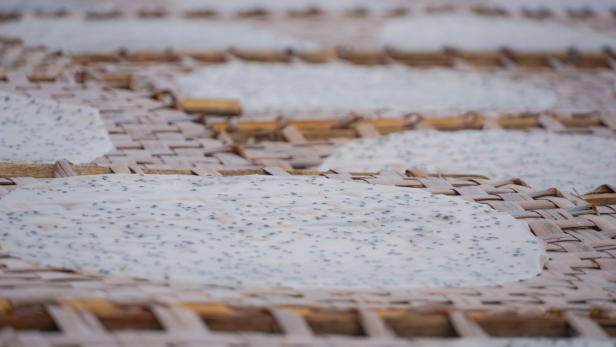 Làng nghề bánh tráng 200 năm ở Cần Thơ tất bật vào vụ Tết - Ảnh 7