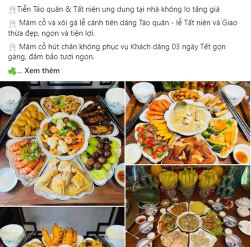 Mâm cỗ Tết giao tận nhà năm nay được săn lùng, nguyên con gà luộc, bánh chưng, canh măng đóng gói thành giỏ như quà biếu mang về - Ảnh 2