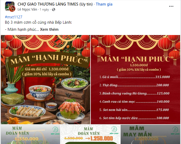 Mâm cỗ Tết giao tận nhà năm nay được săn lùng, nguyên con gà luộc, bánh chưng, canh măng đóng gói thành giỏ như quà biếu mang về - Ảnh 3