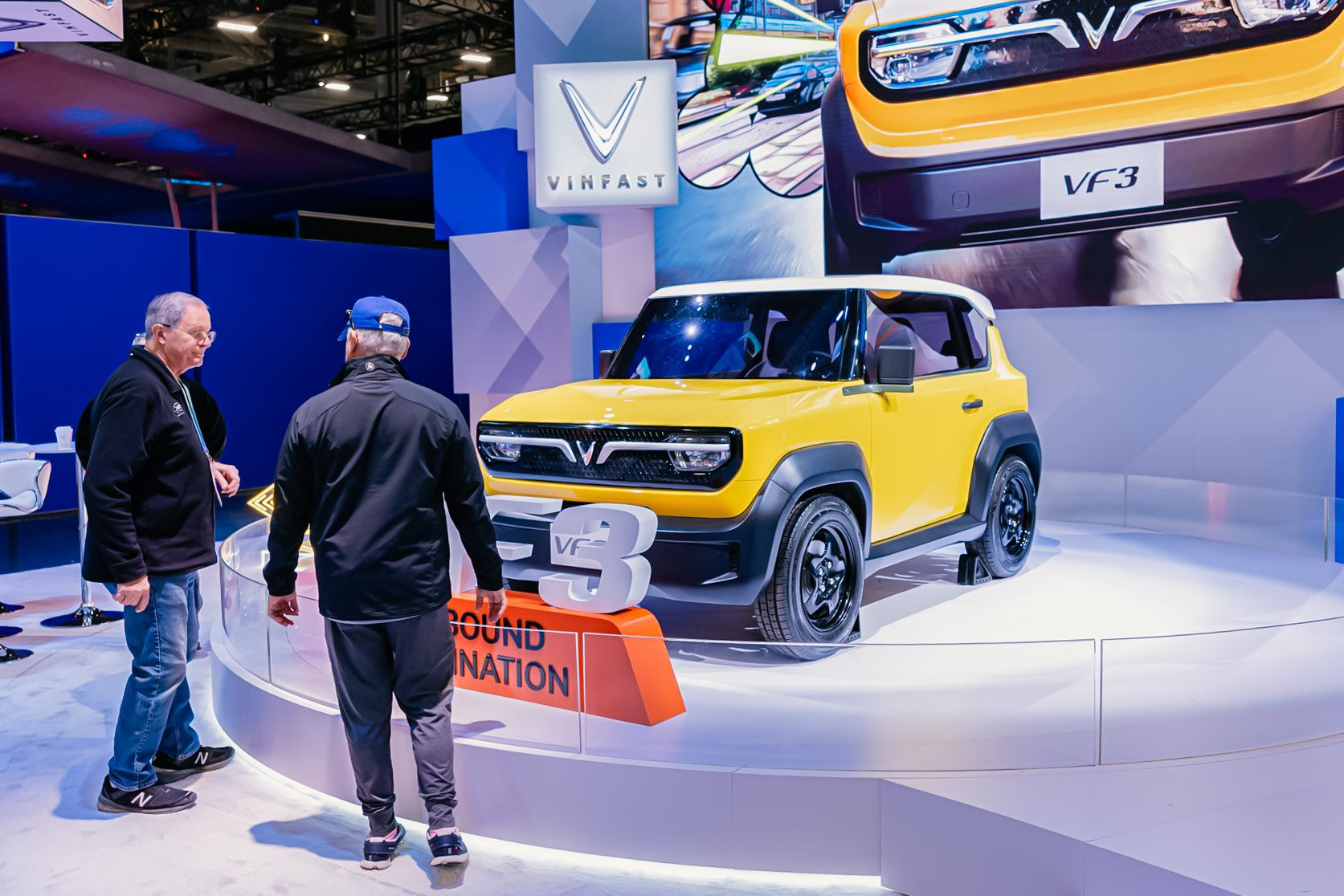 VinFast VF3 lần đầu xuất hiện tại Mỹ, hé lộ điểm khác biệt - Ảnh 2