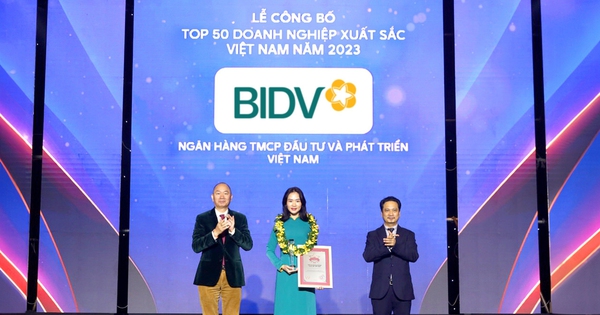 BIDV giữ vững vị trí Top 50 doanh nghiệp xuất sắc Việt Nam năm 2023