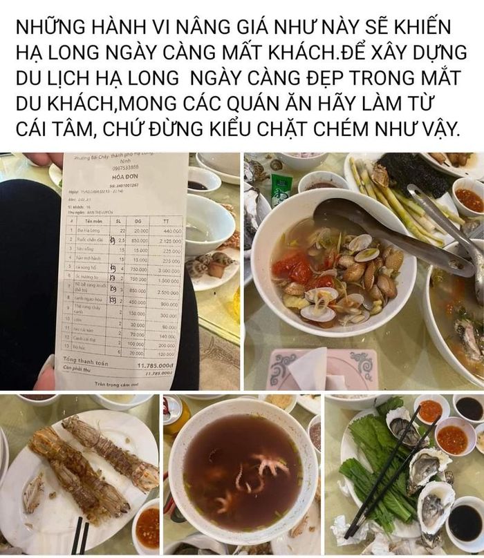 Xác minh thông tin nhà hàng ở Bãi Cháy bị du khách tố "chặt chém" ngày Tết - Ảnh 1