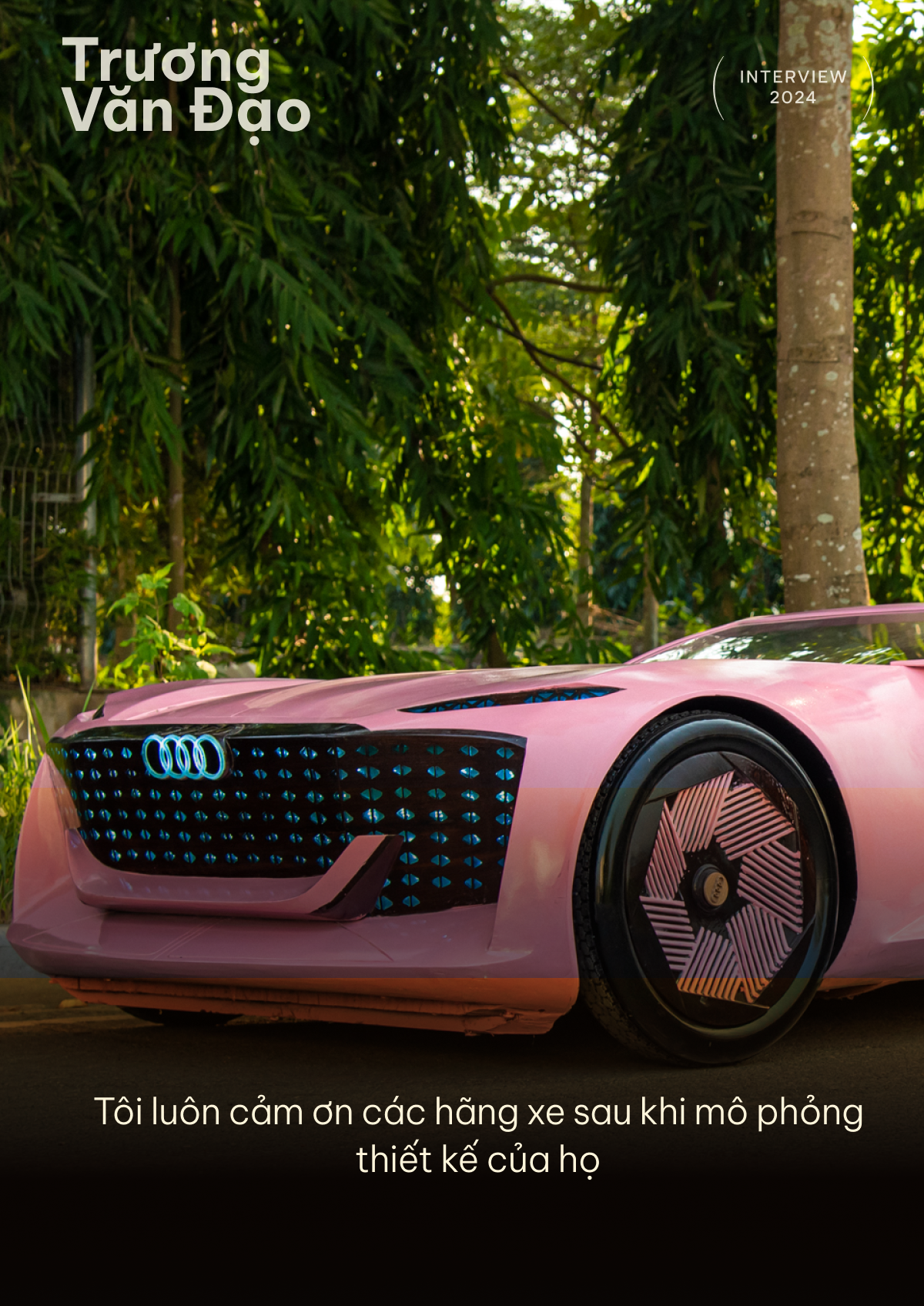 Ông bố làm xe gỗ Trương Văn Đạo: ‘Sắp tự thiết kế xe, dùng cả AI’ - Ảnh 3