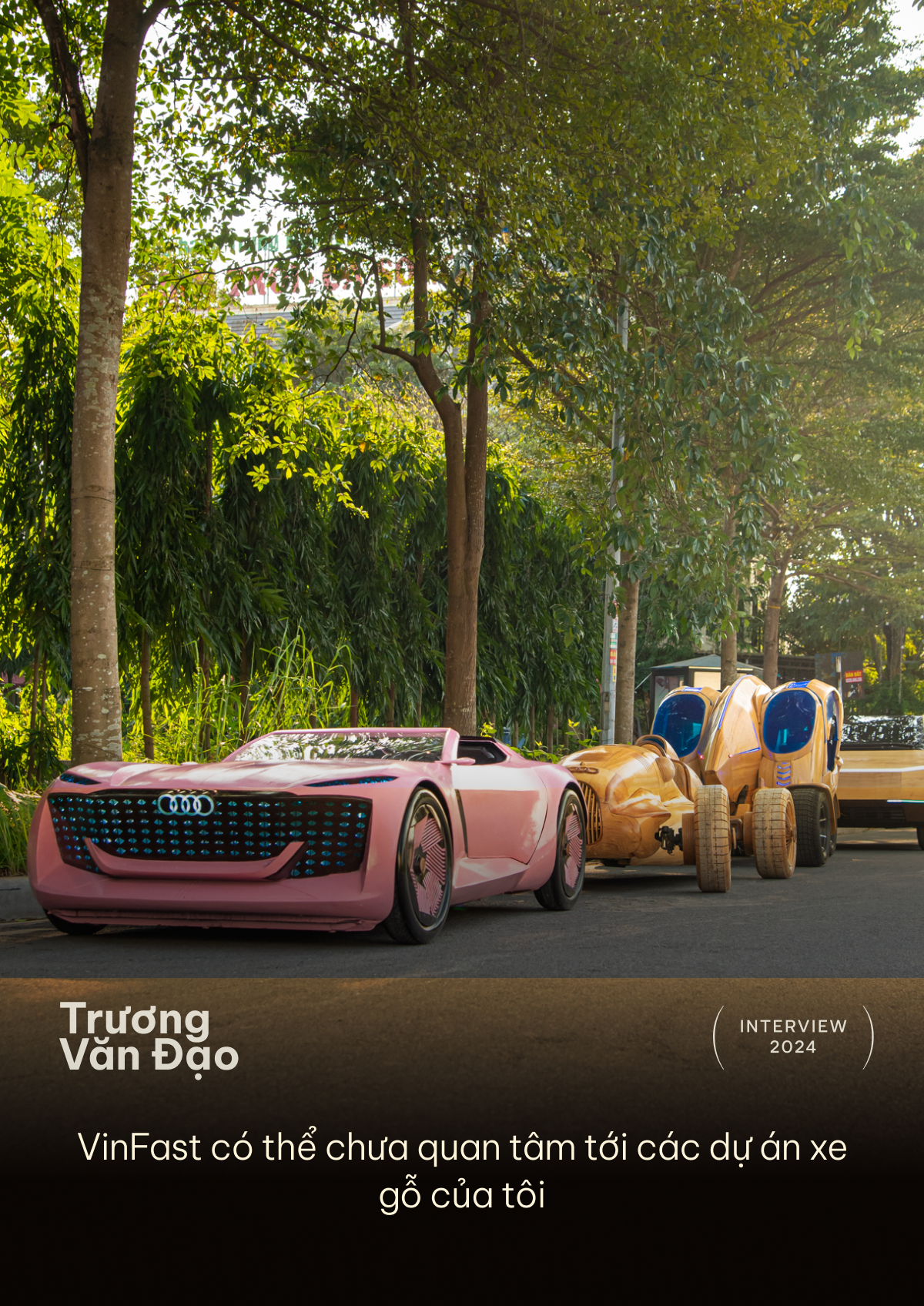 Ông bố làm xe gỗ Trương Văn Đạo: ‘Sắp tự thiết kế xe, dùng cả AI’ - Ảnh 5