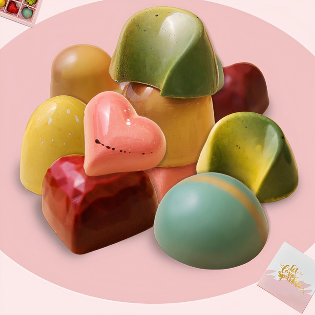 Bánh ngọt, socola, hoa hồng Valentine: Mẫu mã bắt mắt, giá từ vài trăm đến cả chục triệu đồng - Ảnh 4