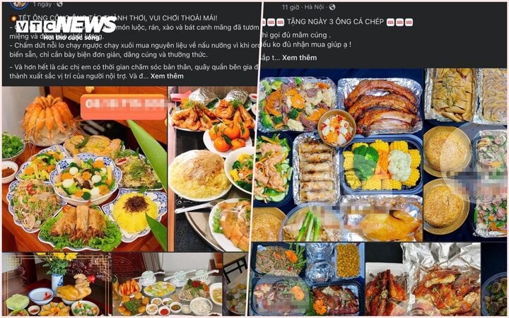 Dịch vụ nấu cỗ cúng ông Công ông Táo hút khách, khuyến mại kèm cá chép - Ảnh 1