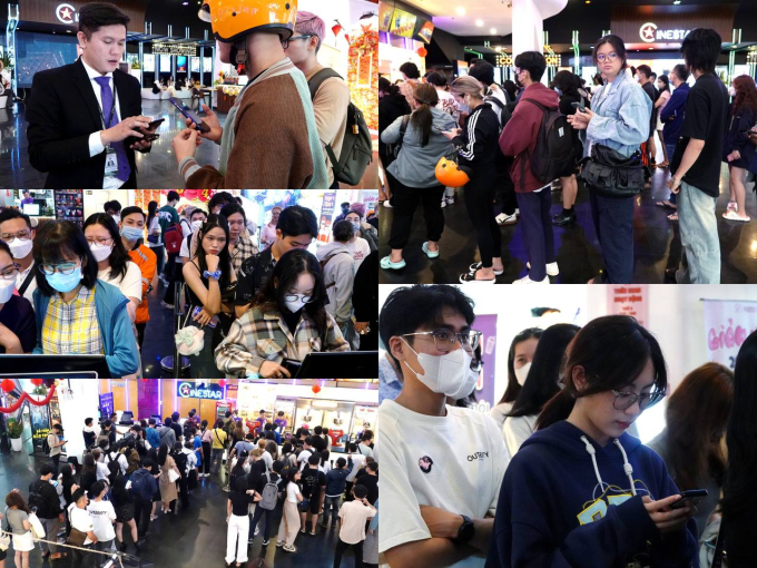 Rạp tại TP.HCM ngày đầu chiếu “Đào, phở và piano”: máy in vé đứng máy vì quá tải, hàng dài bạn trẻ đặt slot cho...ngày hôm sau - Ảnh 2