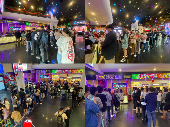 Rạp tại TP.HCM ngày đầu chiếu “Đào, phở và piano”: máy in vé đứng máy vì quá tải, hàng dài bạn trẻ đặt slot cho...ngày hôm sau - Ảnh 1