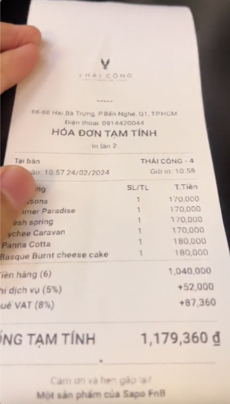 Nhóm bạn trẻ sửng sốt khi đi cà phê Thái Công: 4 người hết tận hơn 1 triệu, ngang 1 bữa ăn thịt nướng? - Ảnh 4