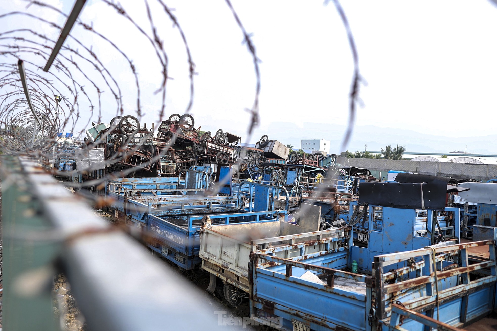 Xe vi phạm chồng chất trong kho bãi ở TPHCM sau Tết - Ảnh 4