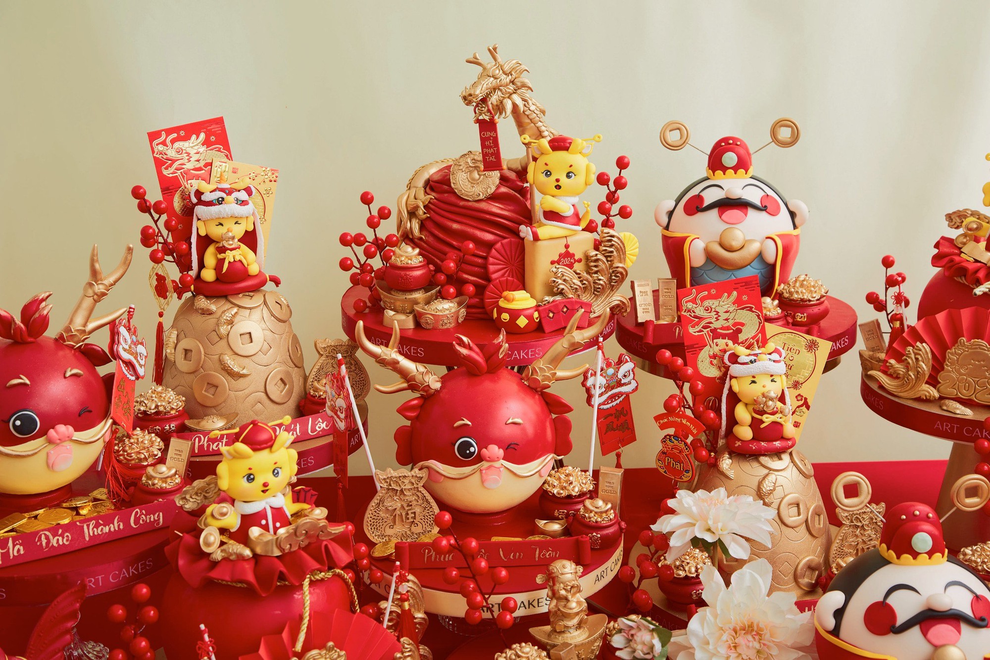 Quá tải đơn hàng bánh hủ vàng, bánh tài lộc... dịp vía Thần Tài - Ảnh 6