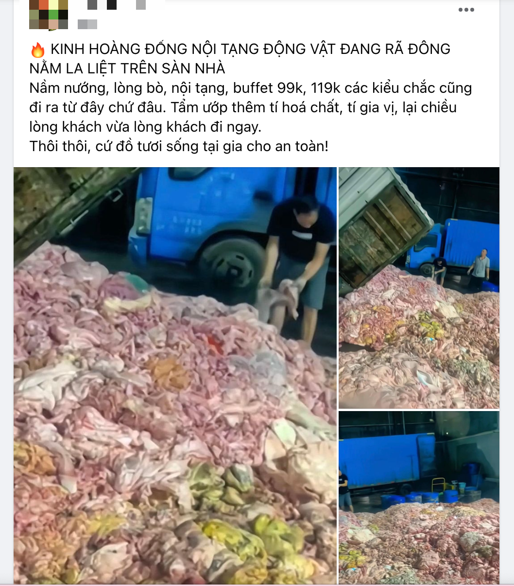 Kinh hoàng hình ảnh lòng lợn đổ đống ra sàn: 2 dấu hiệu cảnh báo lòng lợn bẩn, chớ có ăn - Ảnh 1