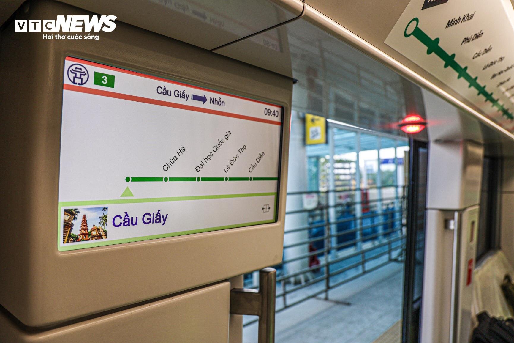 Bên trong tàu metro Nhổn - ga Hà Nội trước ngày đón khách - Ảnh 9