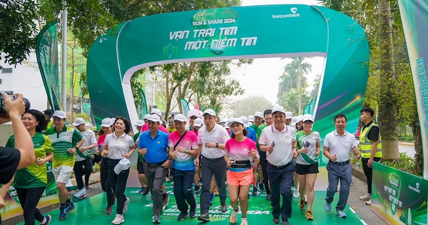 Giải chạy “Vietcombank Run & Share 2024: Vạn trái tim - Một niềm tin” tiếp tục đóng góp cho quỹ “Vững tương lai”