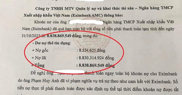 Vụ nợ 8,5 triệu tính lãi thành 8,8 tỷ đồng: Chủ tịch, Tổng Giám đốc Eximbank nhận "tối hậu thư"