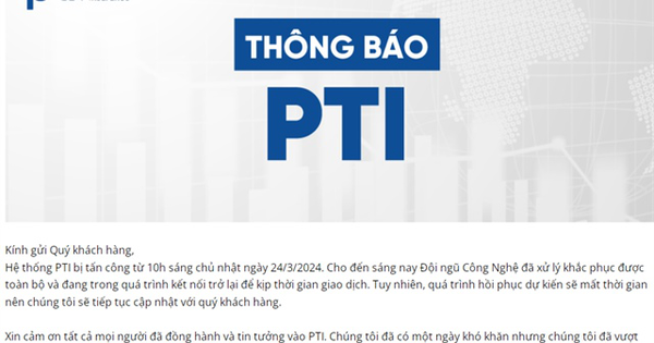 Hệ thống Bảo hiểm Bưu điện (PTI) bị tấn công