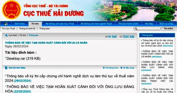 Nợ thuế, 28 chủ doanh nghiệp bị Cục Thuế Hải Dương đề nghị tạm hoãn xuất cảnh