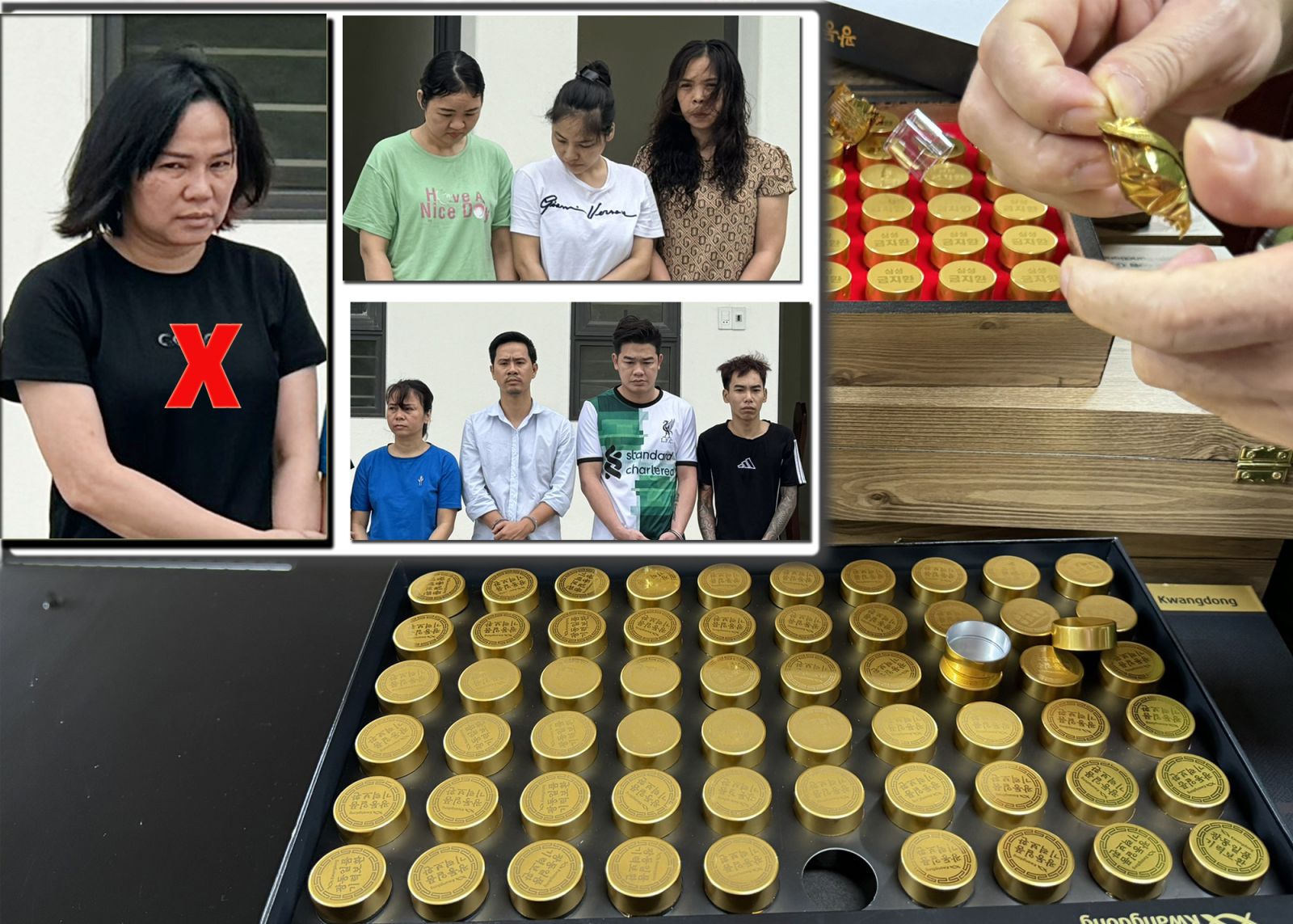 Bắt người phụ nữ trong đường dây làm giả thực phẩm chống đột quỵ an cung - Ảnh 2