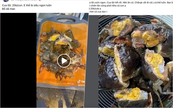 'Vỡ mộng' với cua lột giá 25.000 đồng/con - Ảnh 1