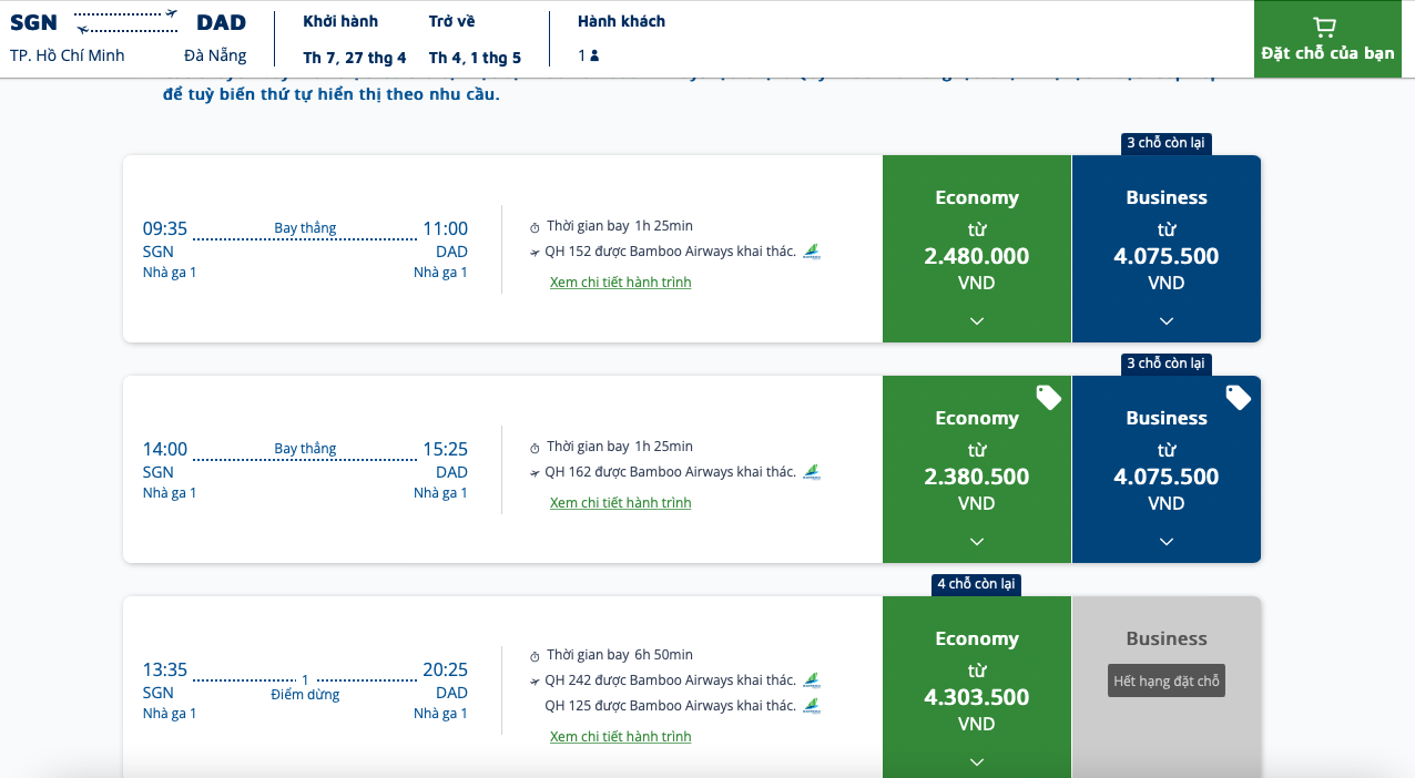 Giá vé máy bay dịp lễ 30-4 cao chót vót, nhiều chặng giá “phỏng tay” nhưng hết vé - Ảnh 3