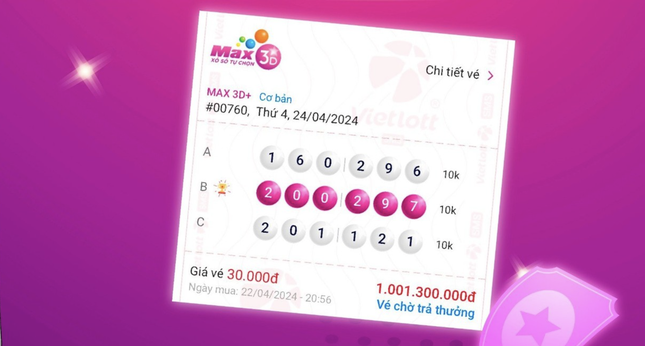 Mua Vietlott theo ngày sinh nhật vợ trúng ngay tiền tỷ - Ảnh 1