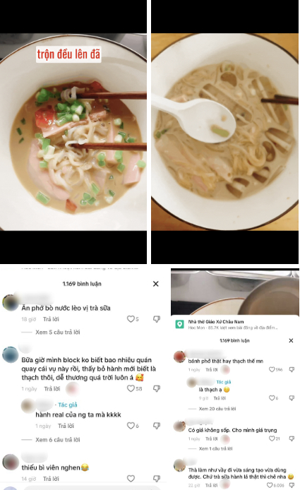 Nhan nhản các "thảm họa ẩm thực" từ trà sữa hành lá, cà phê trứng bắc thảo đến bún bò... kem tươi: Trào lưu câu like bằng content quái gở? - Ảnh 9