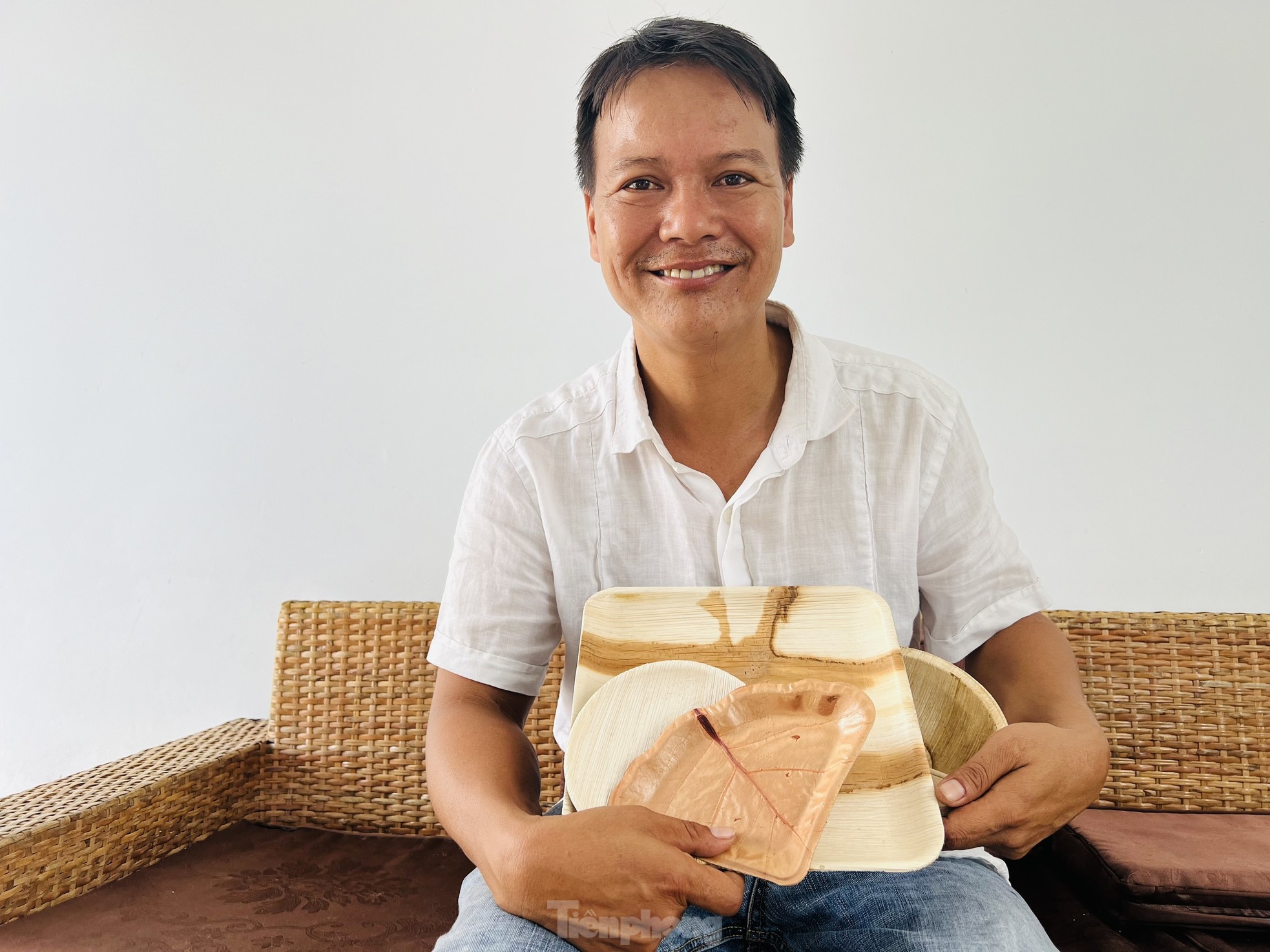 Biến phế phẩm mo cau thành hàng xuất khẩu - Ảnh 1