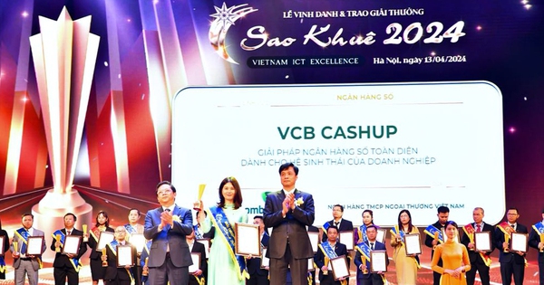 Ba giải pháp số của Vietcombank nhận giải thưởng Sao Khuê 2024