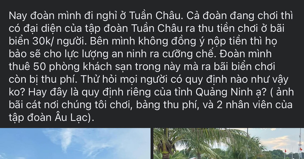 Thu phí team building ở bãi biển Tuần Châu đúng hay sai?