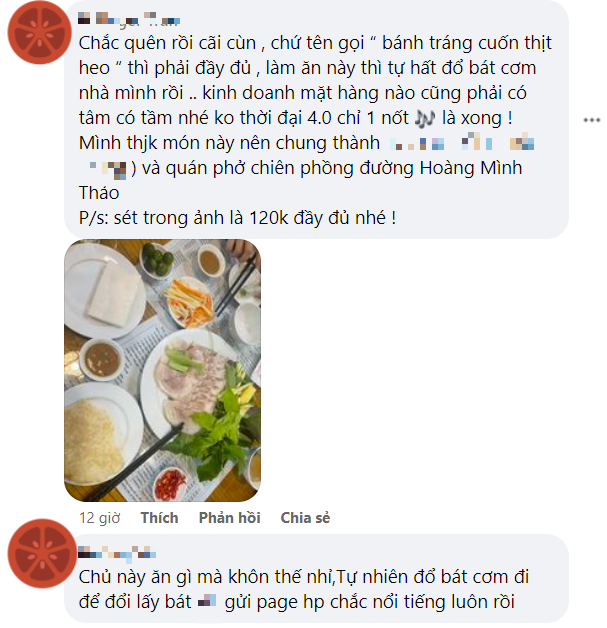 Suất bánh tráng cuốn 80k lèo tèo vài miếng thịt mỡ khiến dân mạng Hải Phòng nóng mắt: "Làm ăn kiểu này khác gì tự đá bát cơm của mình" - Ảnh 4