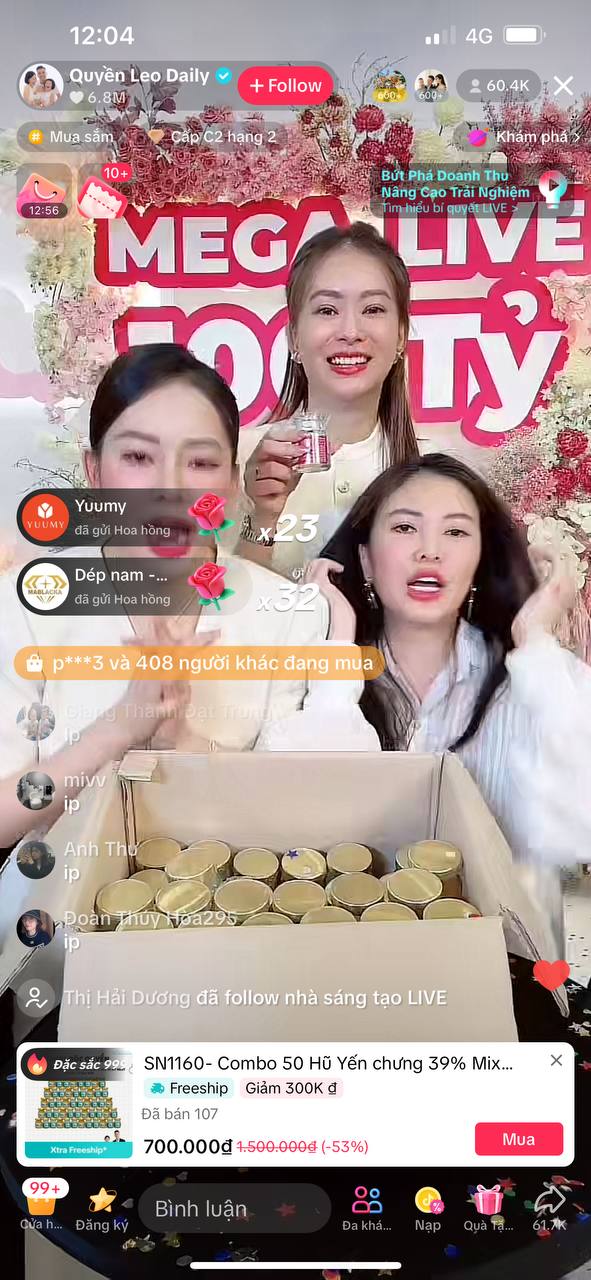 Quyền Leo Daily tự phá kỷ lục livestream của chính mình, 11 tiếng đã đạt 75 tỷ đồng, chỉ còn hơn 2 tiếng để đạt 100 tỷ! - Ảnh 3