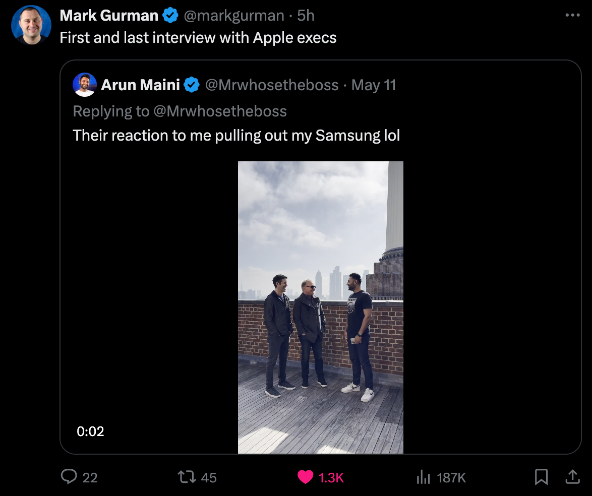 Giữa buổi phỏng vấn, YouTuber hàng đầu thế giới lôi Galaxy S24 Ultra để trêu ngươi các sếp Apple: Nhà báo nổi tiếng dự báo viễn cảnh tăm tối - Ảnh 2