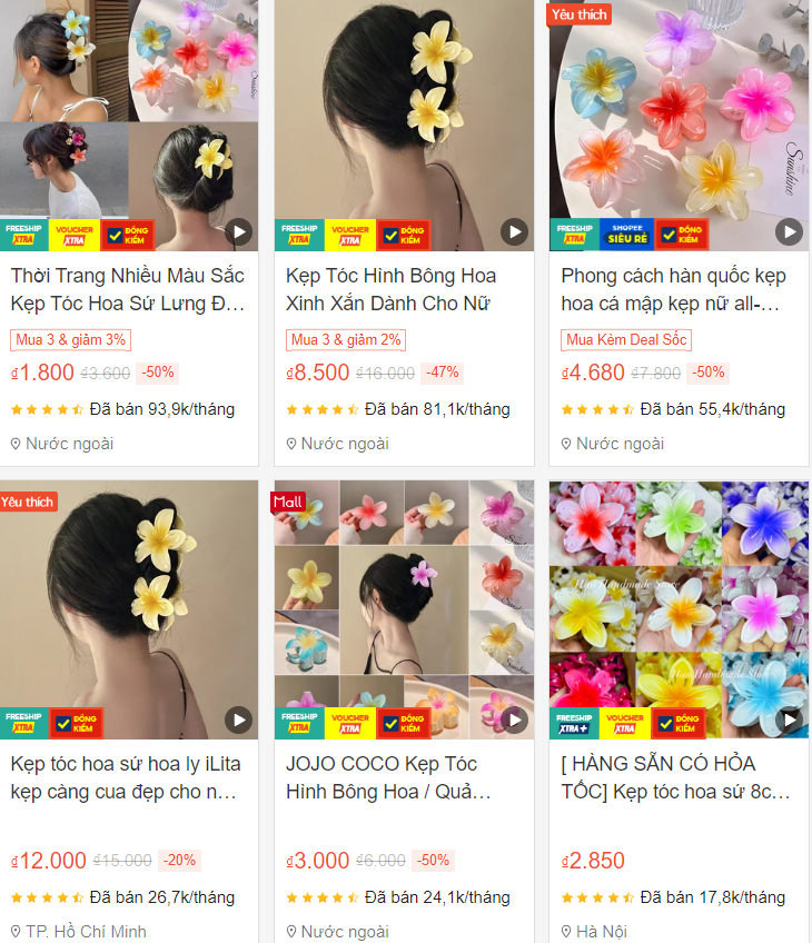 Bán kẹp tóc vài ngàn đồng, chủ shop bỏ túi bạc tỉ - Ảnh 2