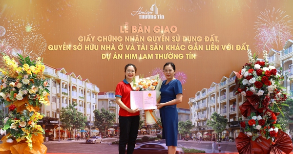 Him Lam Thường Tín chính thức bàn giao sổ hồng sở hữu lâu dài cho cư dân