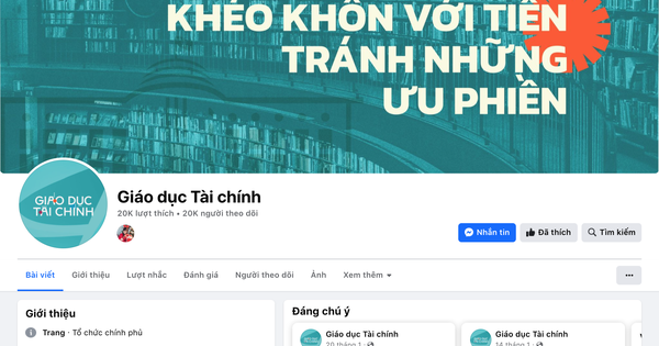 Cung cấp kiến thức tài chính cho người dân qua trang thông tin trên nền tảng trên mạng xã hội Facebook