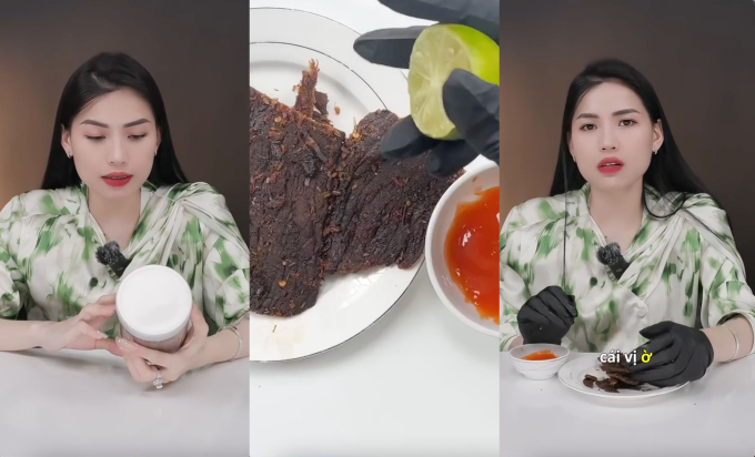 Review chê bò khô của Quang Linh Vlogs, Hà Linh bất ngờ bị đào lại lùm xùm rau xào: "Khẩu vị khác thường thì đừng review đồ ăn nữa" - Ảnh 1
