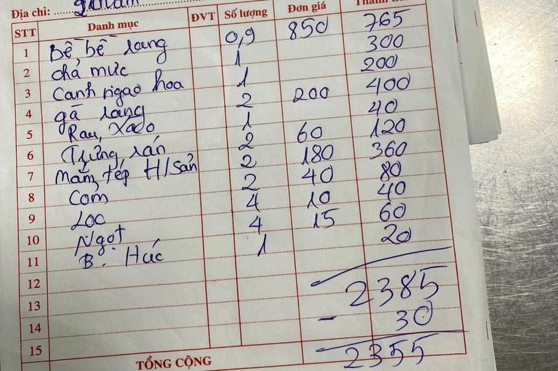 Kết luận cuối cùng vụ khách chê bữa hải sản 2,3 triệu ở Hạ Long "đắt", bị đuổi ra khỏi nhà hàng - Ảnh 1