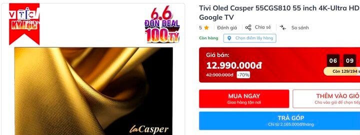 'Ăn theo' mùa Euro 2024, tivi đồng loạt siêu giảm giá vẫn khó bán - Ảnh 3