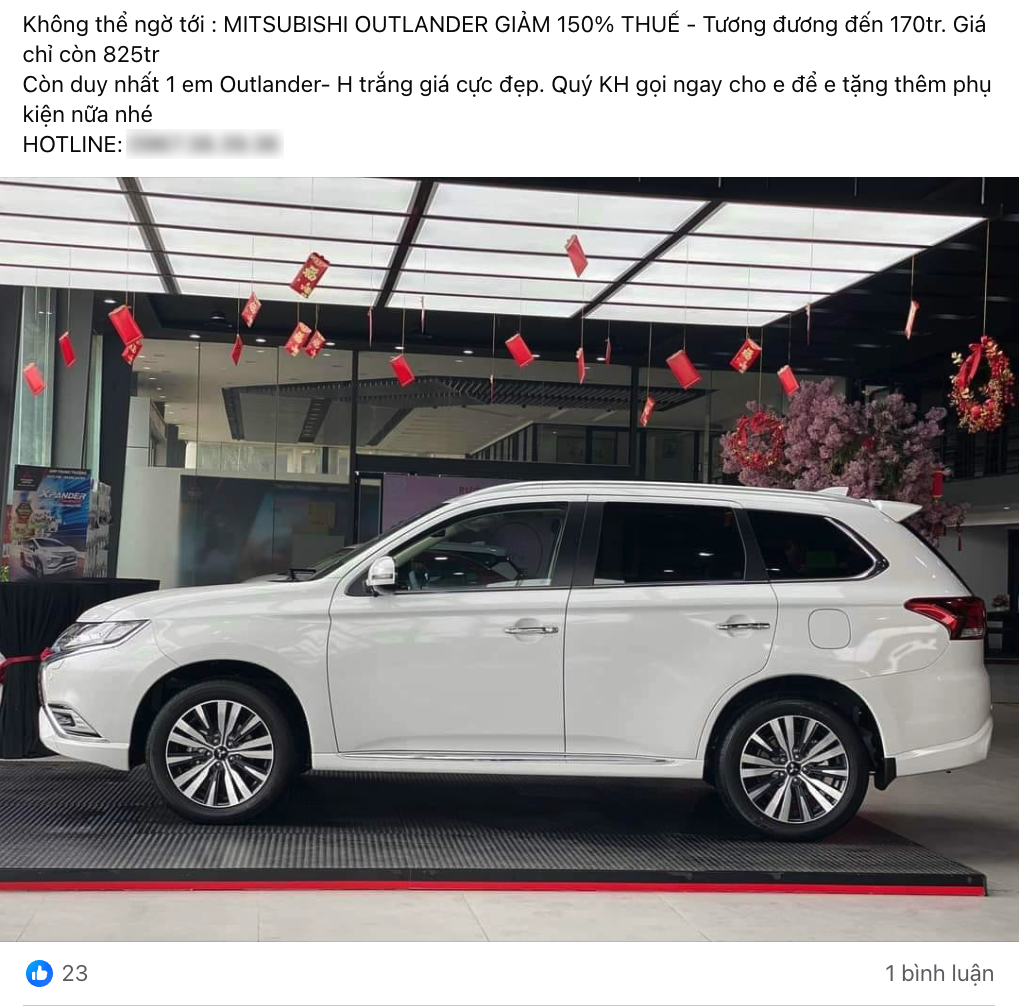 Giá Mitsubishi Outlander có 'đáy' mới: Bản tiêu chuẩn giảm còn 730 triệu, rẻ ngang Yaris Cross và Seltos - Ảnh 2