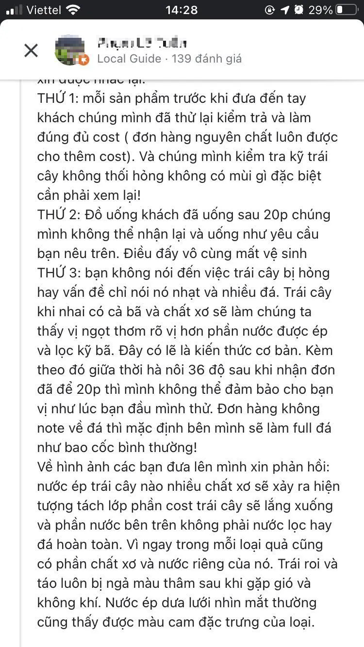 Chủ quán nước ép ấm ức lên mạng "bóc phốt" khách, được nhiều người ủng hộ nhưng sau đó lại xin lỗi là vì sao? - Ảnh 11