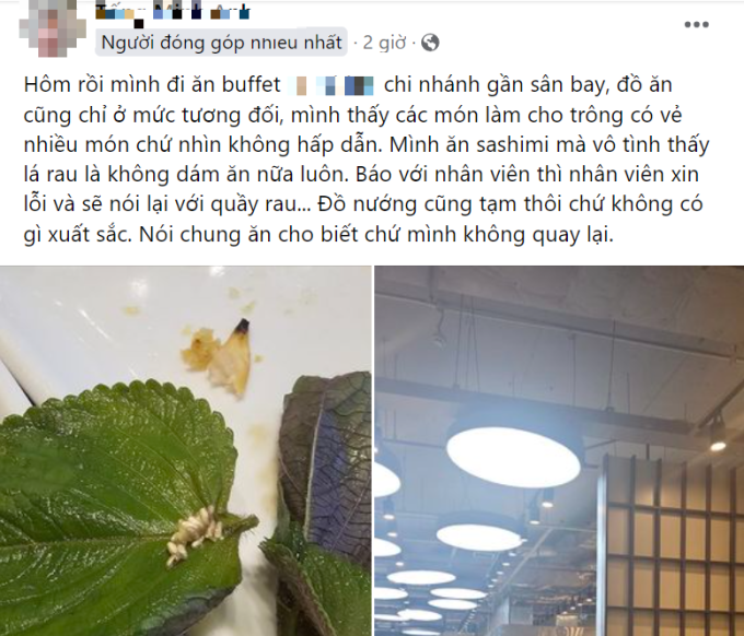 Xôn xao hình ảnh ổ trứng côn trùng trong món ăn của chuỗi buffet nổi tiếng, dân mạng ùa vào "tố" thêm - Ảnh 1
