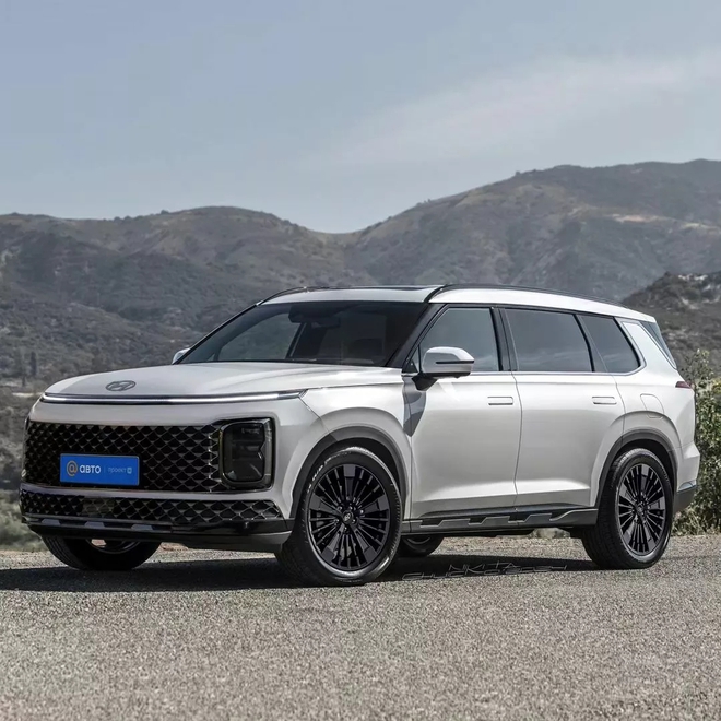 Hyundai Palisade 2026 có thể trông như thế này: Giống Santa Fe thế hệ mới 'phóng to', có tùy chọn động cơ hybrid, làm khó Ford Explorer một khi ra mắt - Ảnh 4
