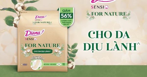 Diana Unicharm ra mắt Diana Sensi For Nature giảm 56% lượng nhựa bao bì