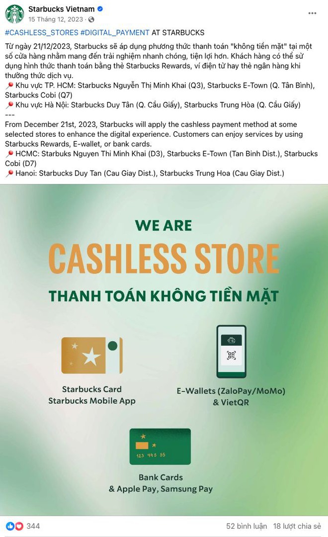 Chuỗi cà phê đầu tiên ở Việt Nam không chấp nhận tiền mặt khi thanh toán, cuối cùng ngày này cũng tới rồi! - Ảnh 4